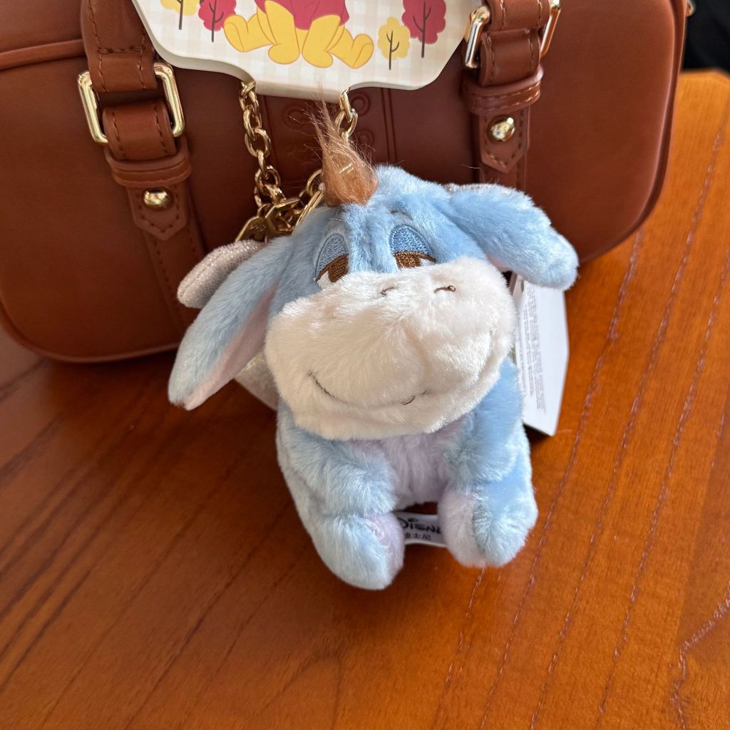 Pooh Family Pooh Eeyore Piglet Piglet Adzuki Bean Sang Trọng Búp Bê Túi Móc Khóa