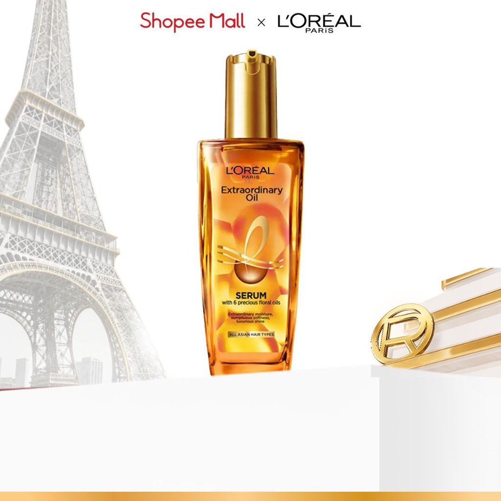 Dầu dưỡng tóc chiết xuất tinh dầu hoa tự nhiên L'Oreal Paris Elseve Extraordinary Oil Ultra Nourishi
