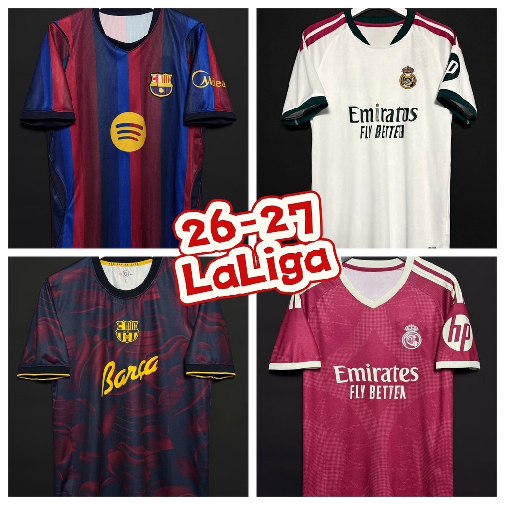 26-27 Áo đấu bóng ngựa phong cách mới Áo bóng đá Laliga Áo bóng đá Laliga