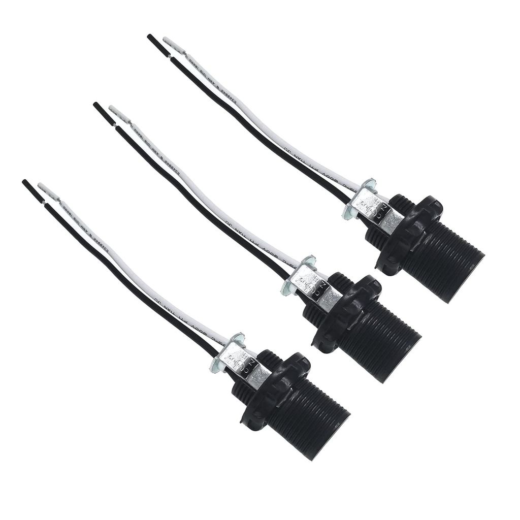 Giá đỡ đèn E12- Giá đỡ đèn đế candelabra- Ổ cắm đèn, Đế candelabra (E12) Ổ cắm Phenolic với đầu dẫn 