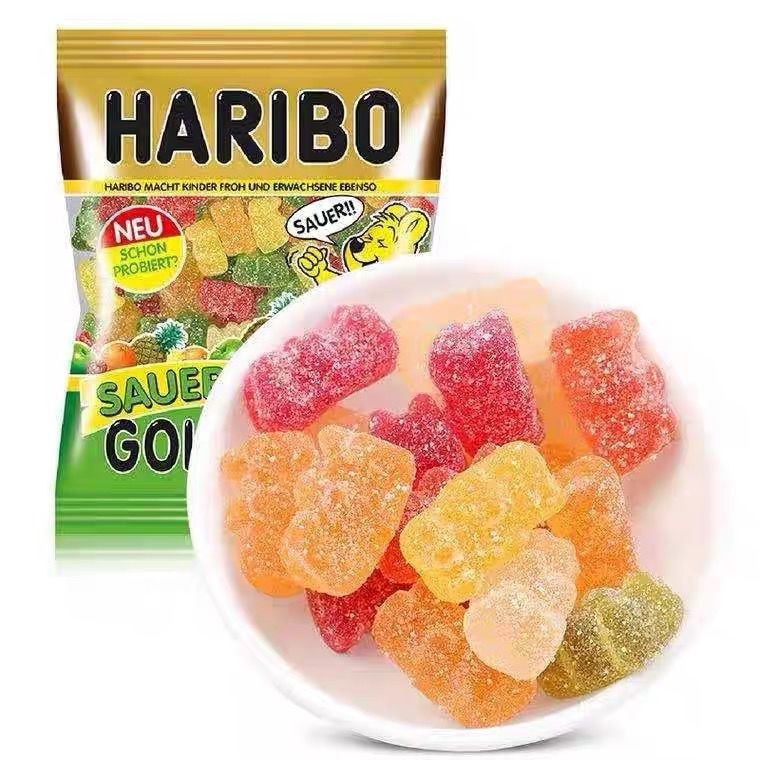 Bé Ăn Haribo Haribo Haribo Nhập Khẩu Đức Gấu Vàng Chua Kẹo Gummy Gấu Gummy Gummy Trẻ Em Đồ Ăn Nhẹ 07