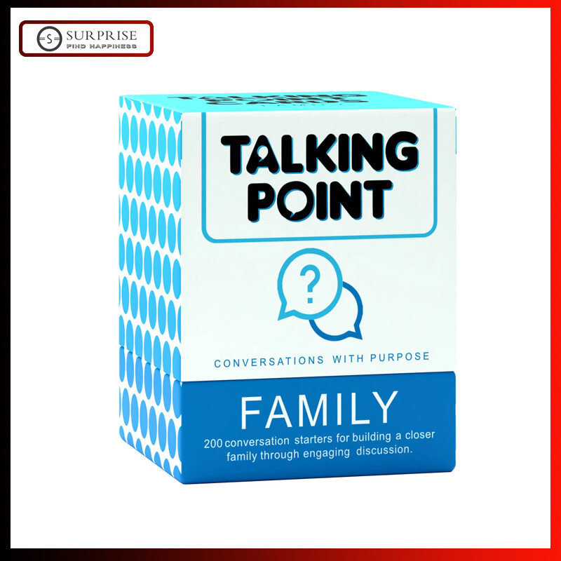 Thẻ Trò chơi Talking Point Phiên bản gia đình 200 Thẻ hội thoại gia đình Trò chơi gia đình Trò chơi 