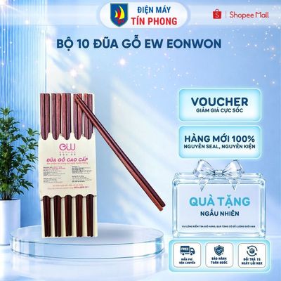 Bộ 10 đũa gỗ Ew Eonwon - An toàn cho sức khỏe