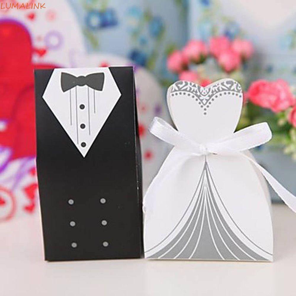 LUMALINK Ủng Hộ Quà Tặng Mới Tuxedo Dress Case Groom Bridal