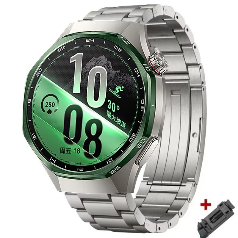 Dây đeo kim loại titan 22mm cho Huawei Watch GT 7 Pro GT7 6 5 46mm Vòng đeo tay liên kết cuối cùng c
