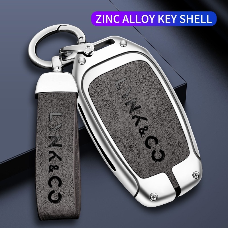 Hợp Kim Kẽm Da Chìa Khóa Xe Ô Tô Vỏ Cho Lynk & Co 05 06 09 Lynk Co 01 02 03 05 06