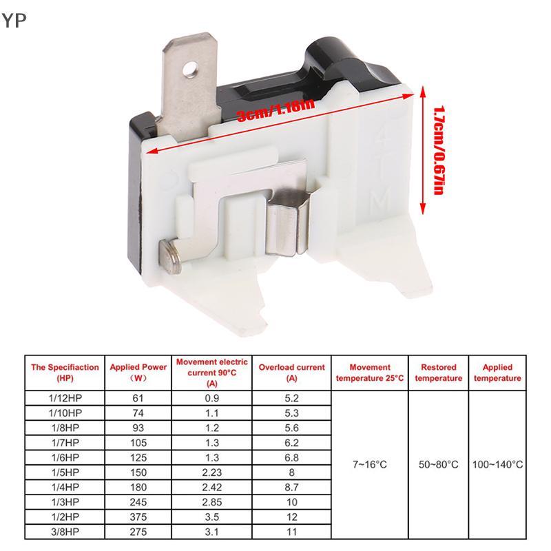 4tm 110/220V tủ lạnh quá tải bảo vệ tủ đông thay thế một phần Relay 1/2 1/3 1/4 1/5 1/6 1/7 1/8 bảo 