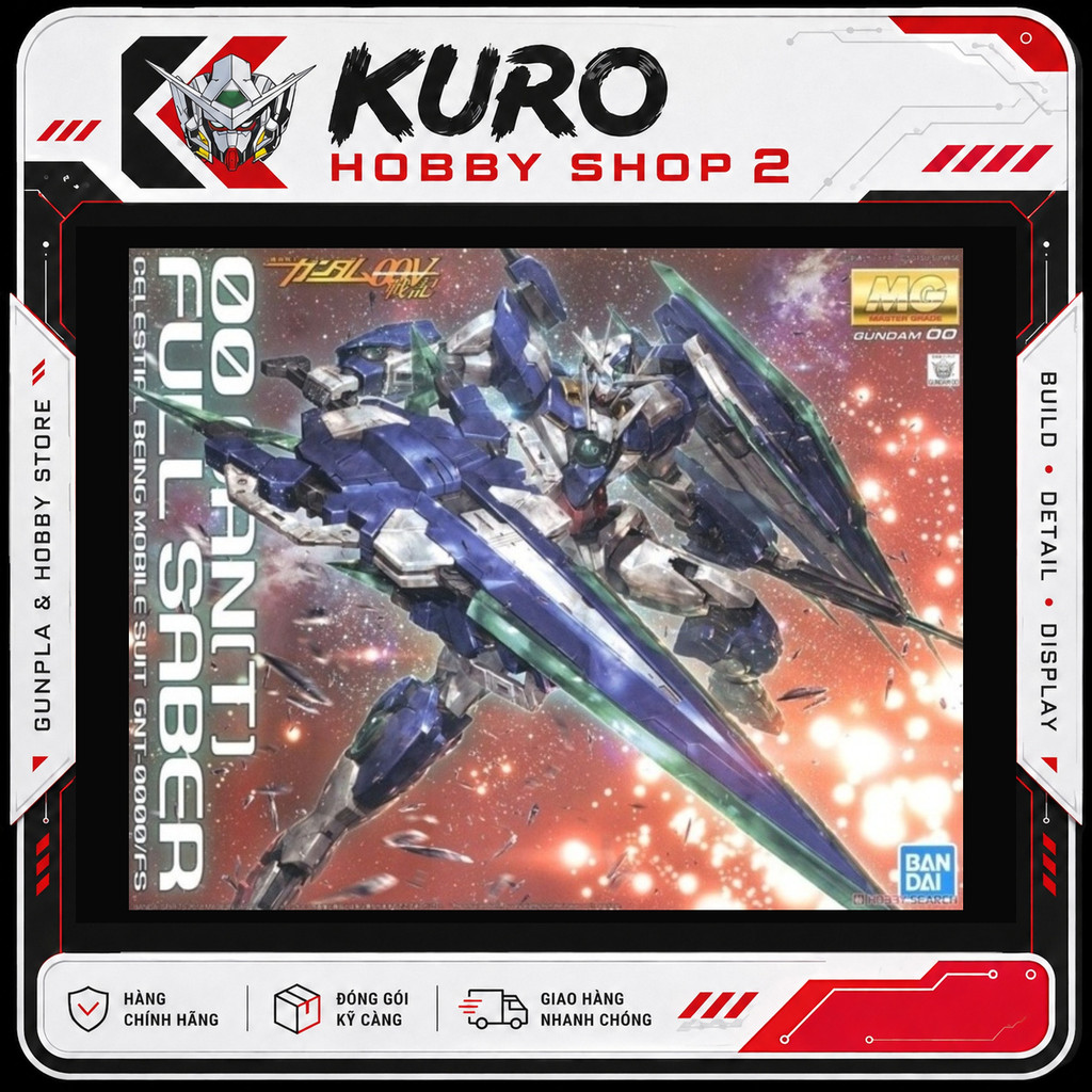 MG 1/100 Qant 00 Full Saber Gundam - Mô hình lắp ráp Bandai