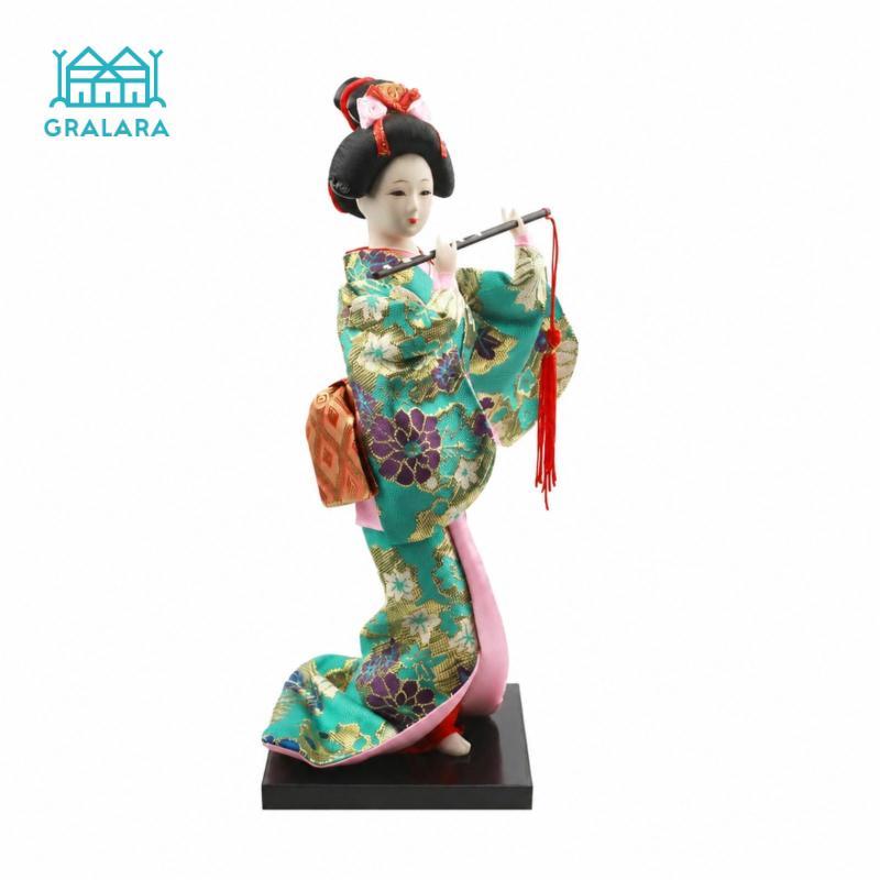 Nhật Bản Geisha Hình Trang Trí Tóc Để Bàn Búp Bê Geisha R9001