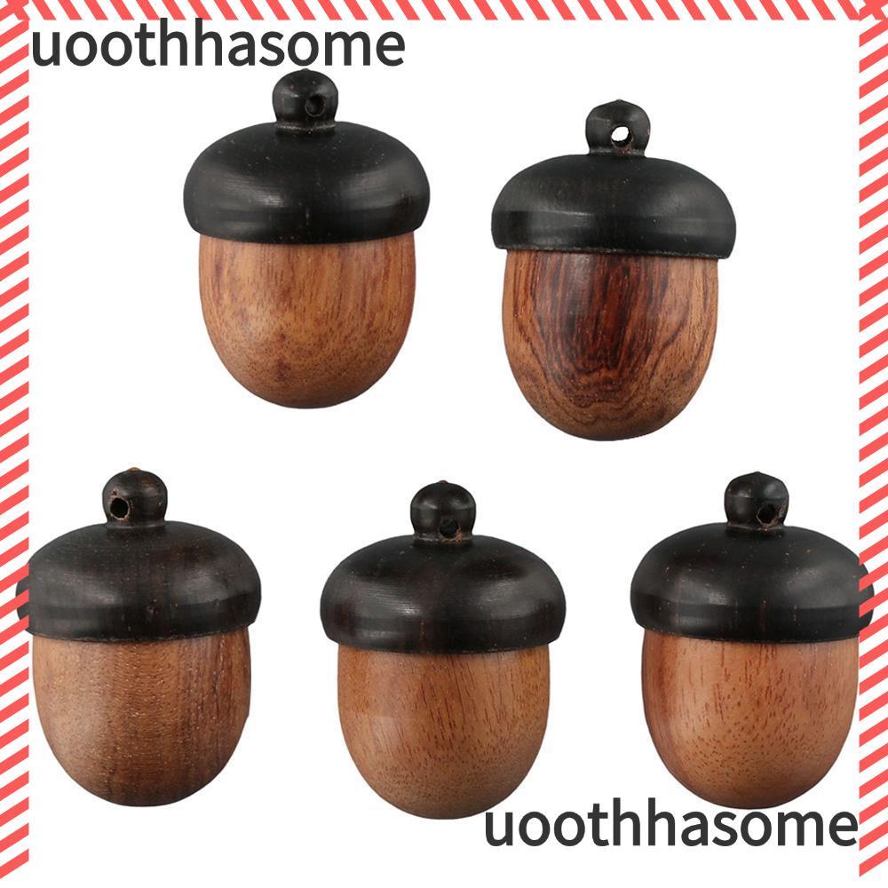 UOOTHASHASOME Acorn Nut Box, Camel Wood Disconnectable Acorn Charms, Mặt dây chuyền DIY Vòng cổ bằng