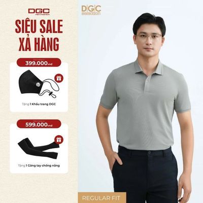 Áo Polo Ngắn Tay DGC Dáng Regular Fit Suông Nhẹ Phối Viền Tay Và Cổ - SAPBE07M