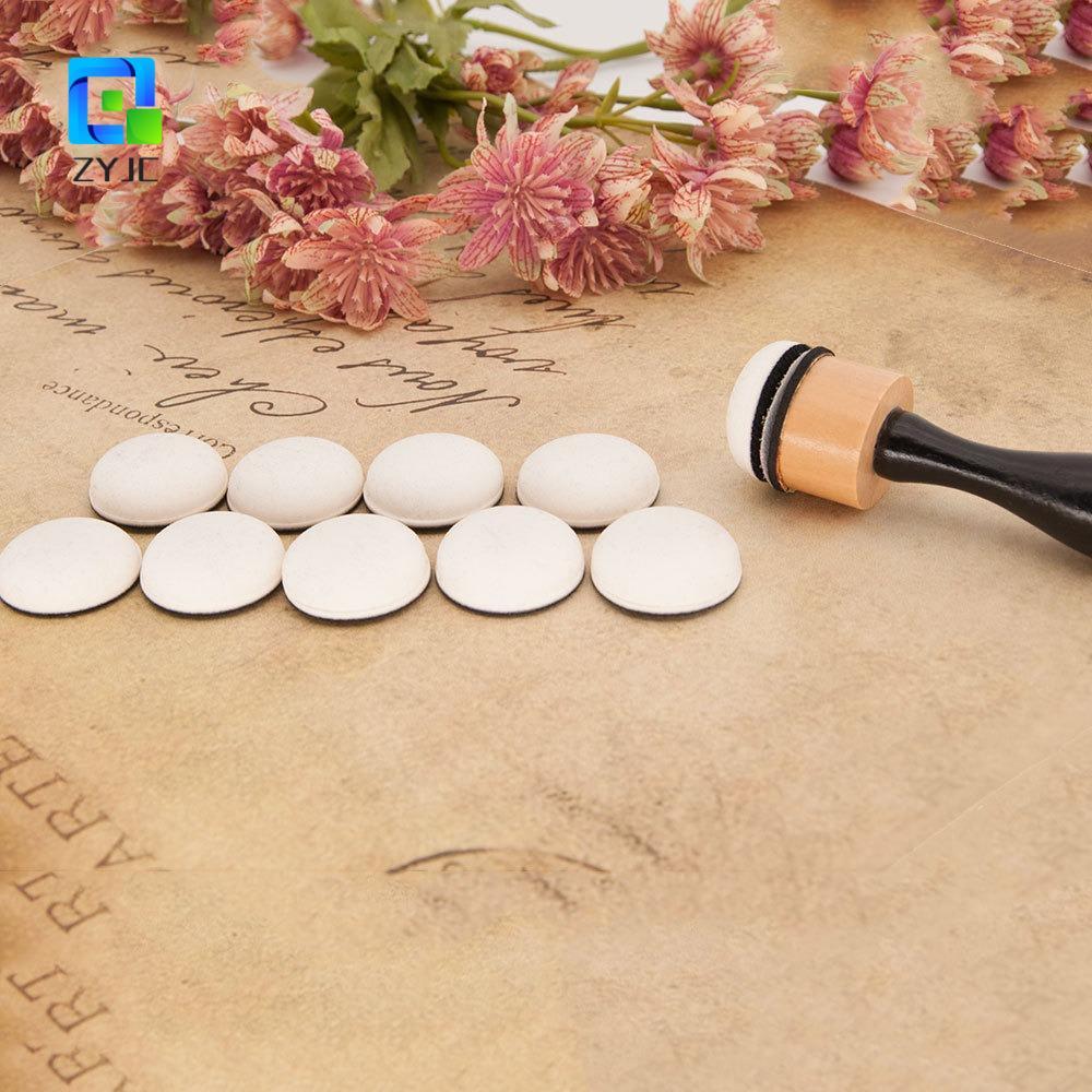 ZYJC Mini Ink Paints Mixing Blending Tools, Foam DIY Scrapbooking Flat Domed Foam Refills Tool, Card