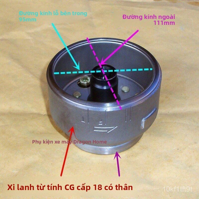 Mâm lửa cuộn điện xe máy 3 bánh CG125 350W công suất lớn chính hãng bền