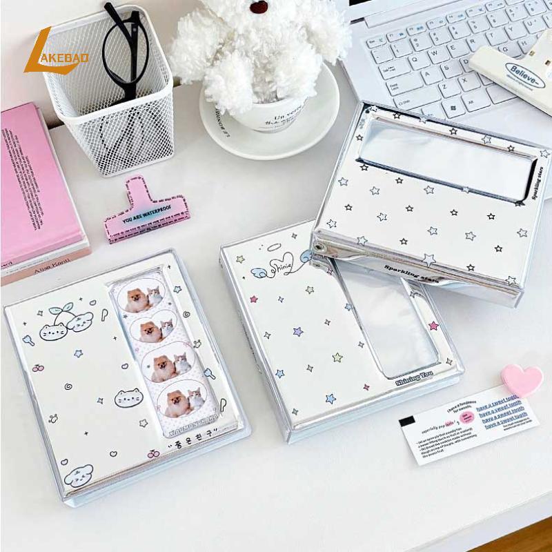 [LAKEBAO] Phim Hoạt Hình 4 Lưới Idol Card Photo Booth Album Cho 40 Chiếc 2x6 Inch Dải Ảnh Đánh Dấu T