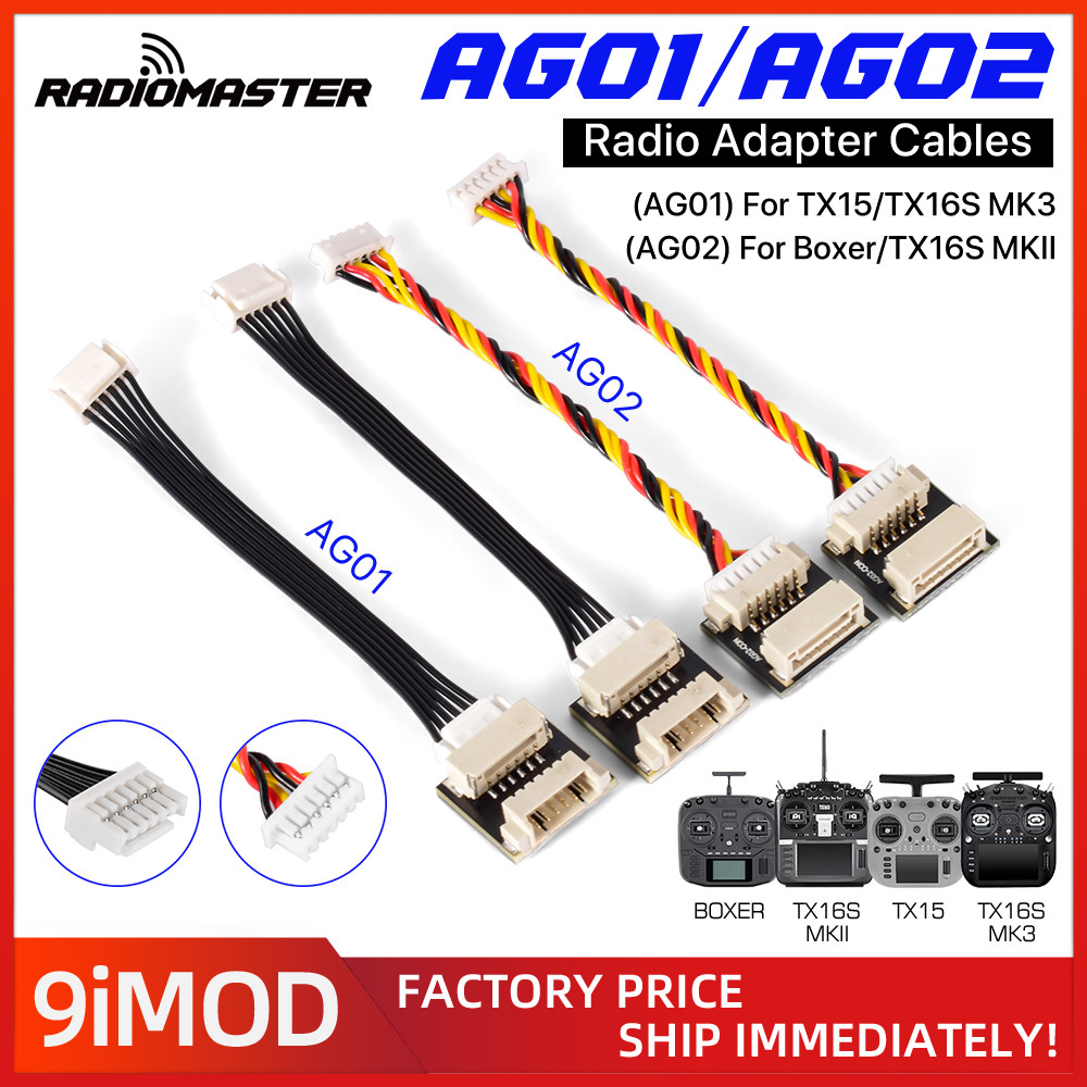 Cáp chuyển đổi Gimbal hội trường RadioMaster AG01 AG02 JST-GH sang JST-SH 70mm Bộ nâng cấp cho TX16S