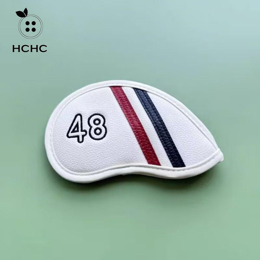 HCHC Sand Wedge Headcover, 56 58 60 Độ Angle Club Golf Wedge Cover, Đen / Trắng Số Lớn Da PU 48 50 5