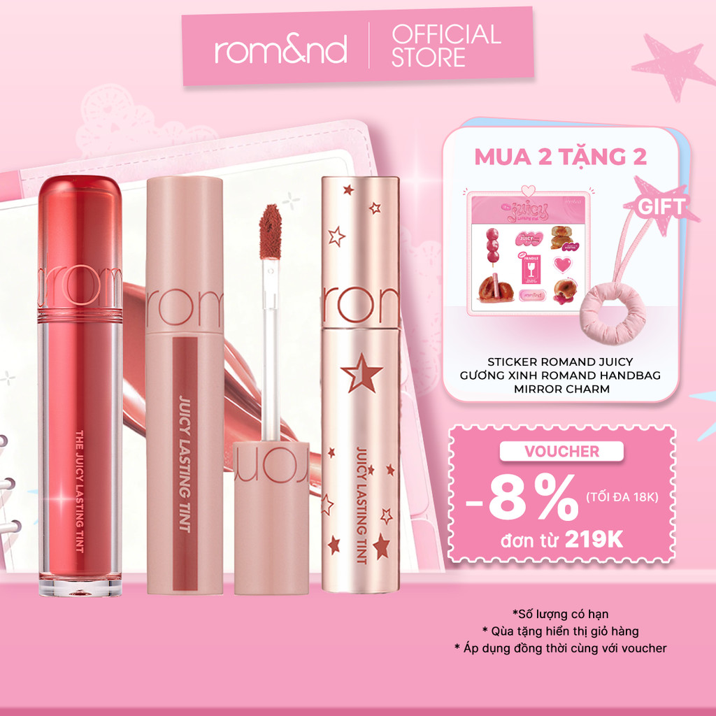[Rom&nd x KOL] Son Romand Juicy Lasting Tint/ Glasting Water Tint/ Color Gloss/ Melting Balm/ Dewyful Water Tint