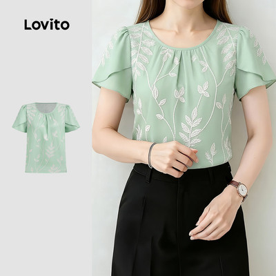 Áo kiểu nữ Lovito xuân hè phong cách thường ngày LK6ED008