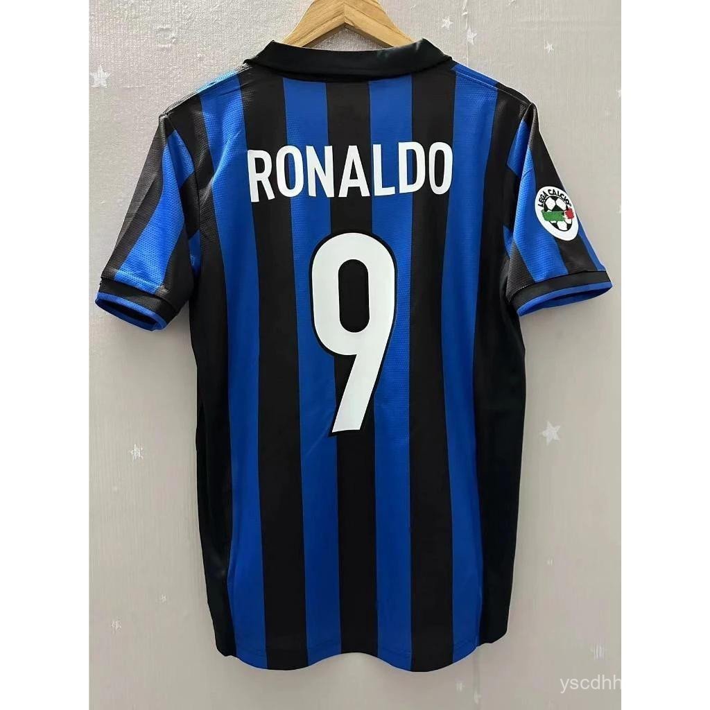 Camiseta retro Local Del AC Milan Ronaldo, Versión Internacional De La Temporada 1998-1999 SOWB