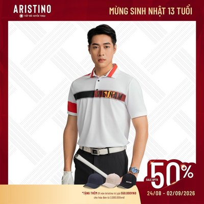 Áo Polo Nam Thể Thao Tay Ngắn Aristino Golf Quý Ông Thời Thượng APSG82AZ