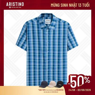 Áo Sơ Mi Ngắn Tay Nam Aristino Perfect fit ASS416SAH2