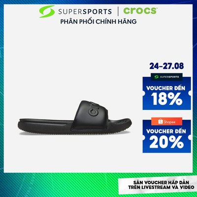 Dép Quai Ngang Nữ Crocs All Day - Đen - 211430-001 ADS06 LS200