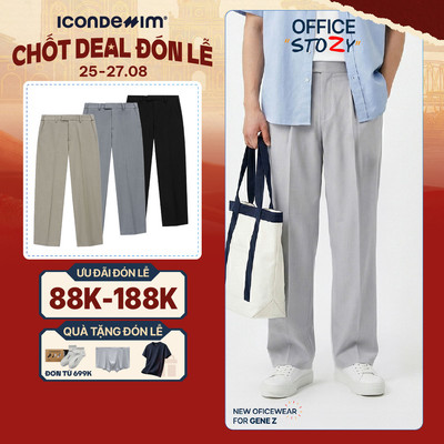 Quần Tây Nam ICONDENIM City Straight Form Straight QTID0076