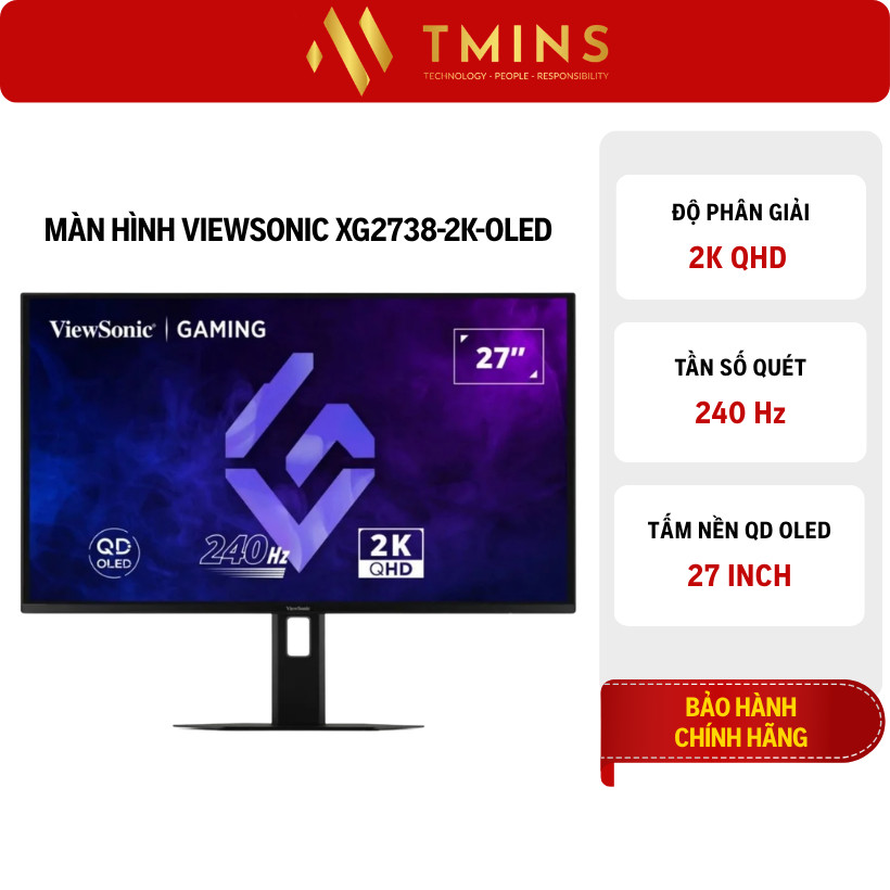 Màn hình Viewsonic XG2738-2K-OLED (27 inch/ 240Hz/ QD-OLED/ 0.03ms) - Hàng chính hãng