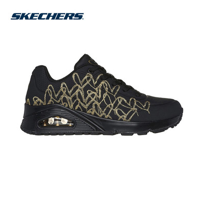 Giày Thể Thao Nữ Skechers JGoldcrown SKECHERS Street Uno Golden Heart-177975-BKGD Air-Cooled MF Online Sale