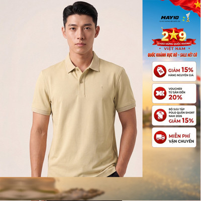 Áo phông nam cộc tay May 10 mã 140126092LV Be