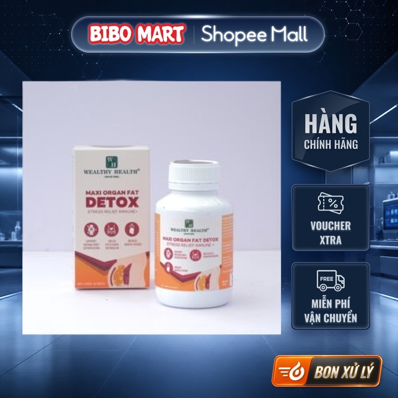 [LIVE] Viên uống thải độc mỡ nội tạng Maxi Organ Fat Detox (Hộp 60 viên) - BM005.1