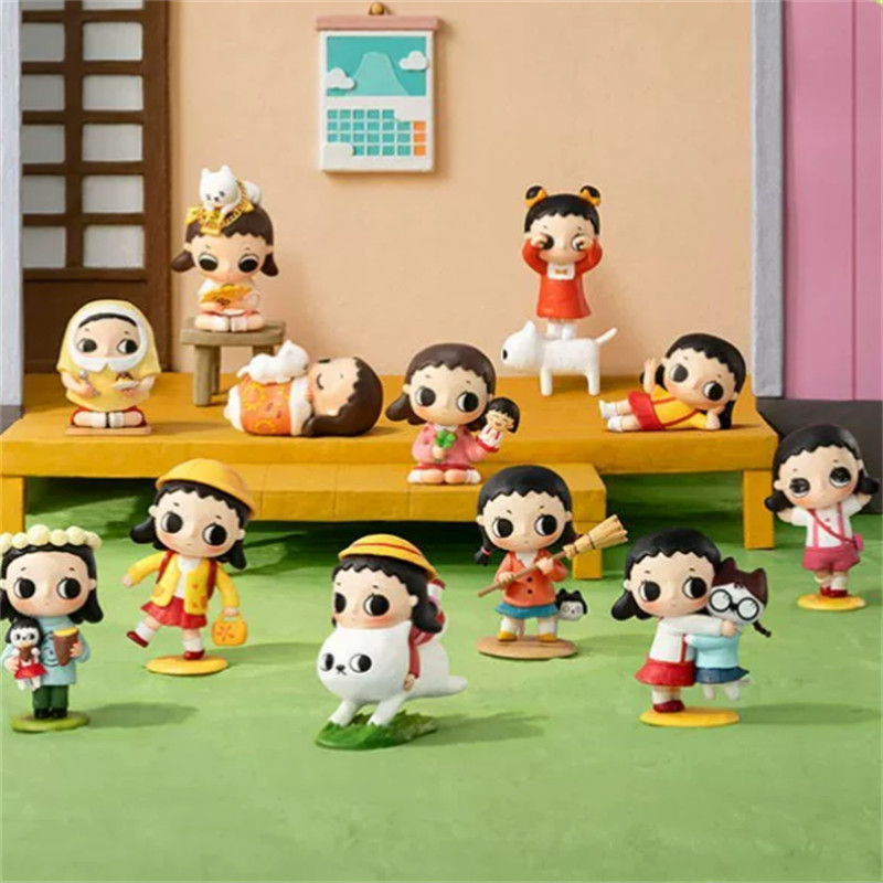 Nyota × Chibi Maruko Chan Series Blind Box Chơi hợp thời trang Tay-Run