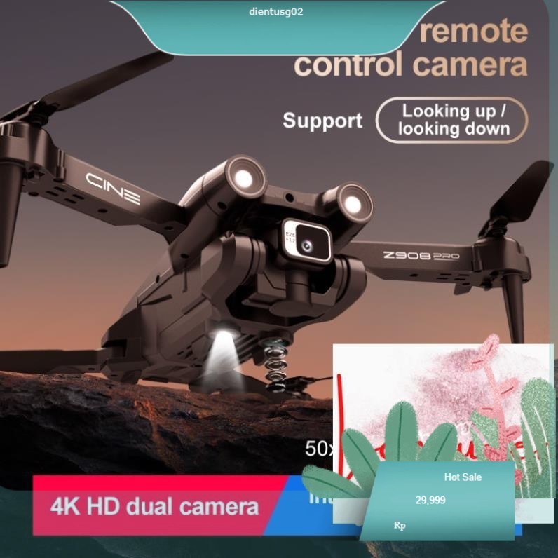 ⚡Flycam Z908 4K DRONE Quadcopter Flaycam Máy ảnh kép Luồng quang tránh chướng ngại vật Lấy nét tự độ