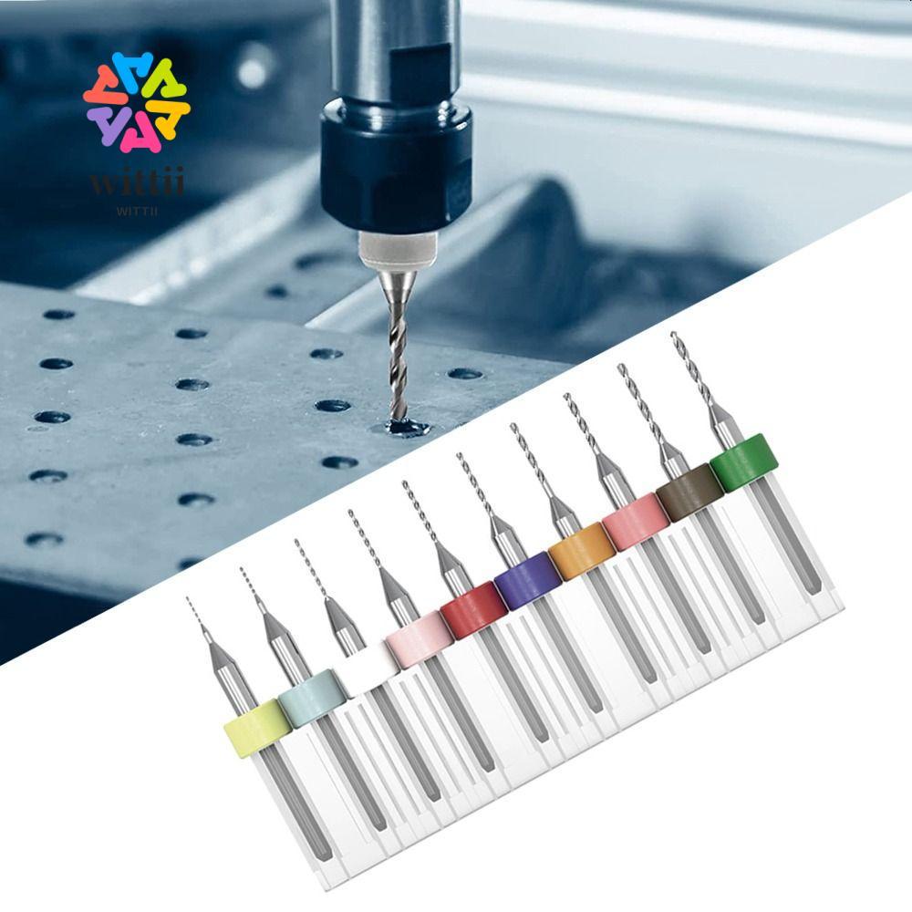 WITTII Mini CNC Mũi Khoan Thép Vonfram PCB Xoắn Máy Khoan Gỗ CNC Mũi Khắc CNC Máy Phay CNC