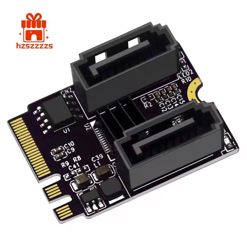 Thẻ mở rộng M2 sang SATA3.0 KEY A + E WIFI M.2 sang SATA HDD Adapter Thẻ JMB582 không có ổ cứng
