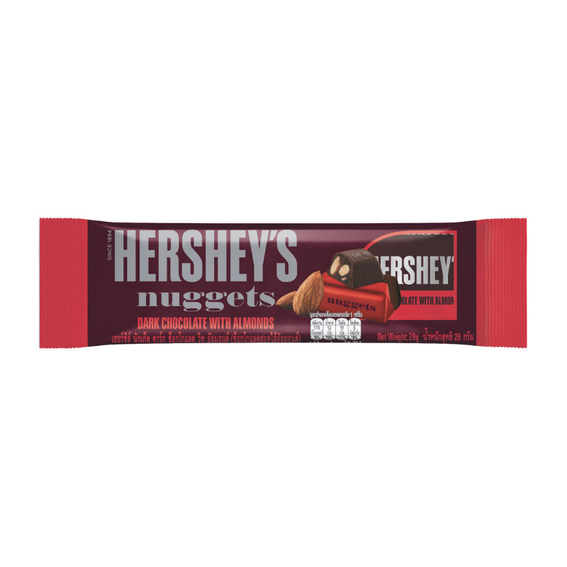 Socola Hersheys đen Nuggets hạnh nhân 28g - 04322