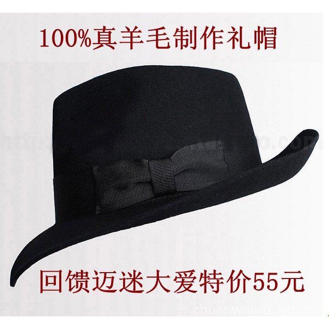 Bán chạy MICHAEL JASON Hat / MICHAEL Jackson Top Hat Đen Trắng Top Hat UQVA