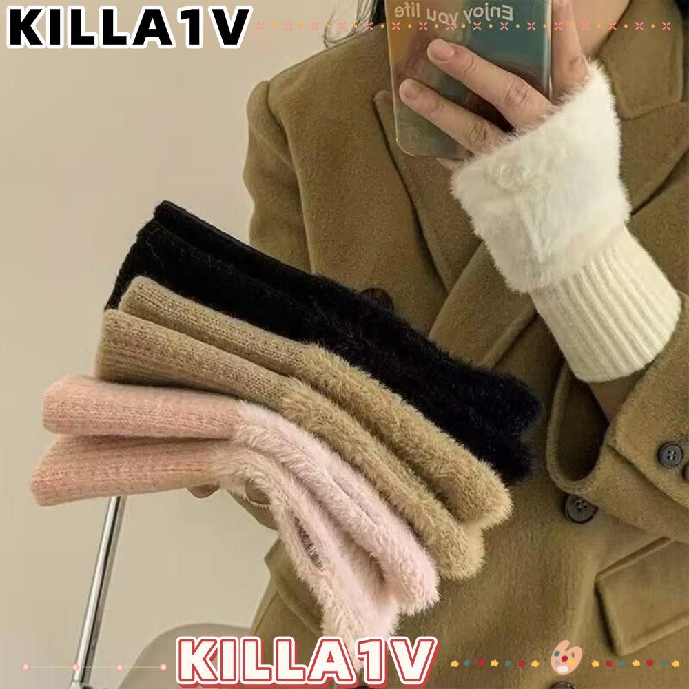 Găng tay nửa ngón Killa1v - Cách nhiệt, ấm áp với thiết kế sang trọng và mềm mại, phụ kiện hoàn hảo 