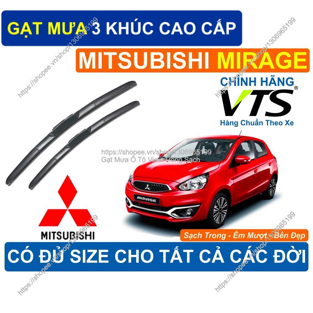 Gạt Mưa 3 Khúc K2 Kính Lái Mitsubishi Mirage, Cặp Gạt Mưa 3 Khúc Kính Lái Mitsubishi Mirage…..,  Mir