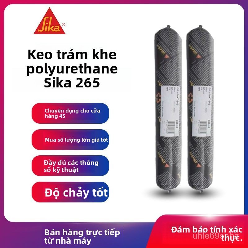Keo dán polyurethane Sika Sikaflex 221/265/11FC, keo dán kết cấu ô tô, chống thấm, bền