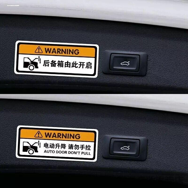 Thích hợp cho GL8 Nhãn dán nhắc nhở cửa điện Cửa trượt Weiran Odyssey Allison GM8 Chase Cửa tự động