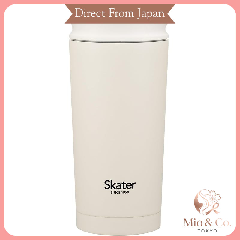 Skater Thermal Tumbler 450 ml, Insulated for Hot and Cold Drinks, Flap-Lock Lid, Gray, STBF5-A
