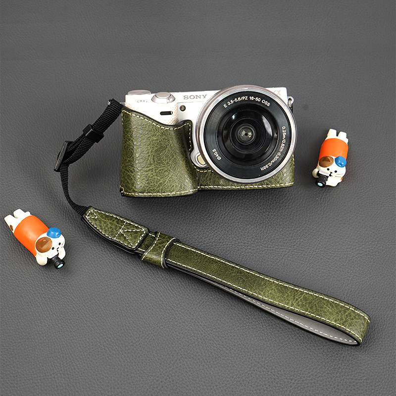 Thích hợp cho Túi đựng máy ảnh Sony nex5 / nex6 / nex7 a5000 / 5100 Retro Leather Case a6400 / 6000 