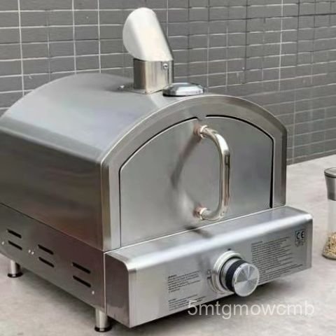 Lò nướng pizza gas trọn bộ công nghiệp bánh mì gia đình tự động lò gas bán hàng rong nhanh
