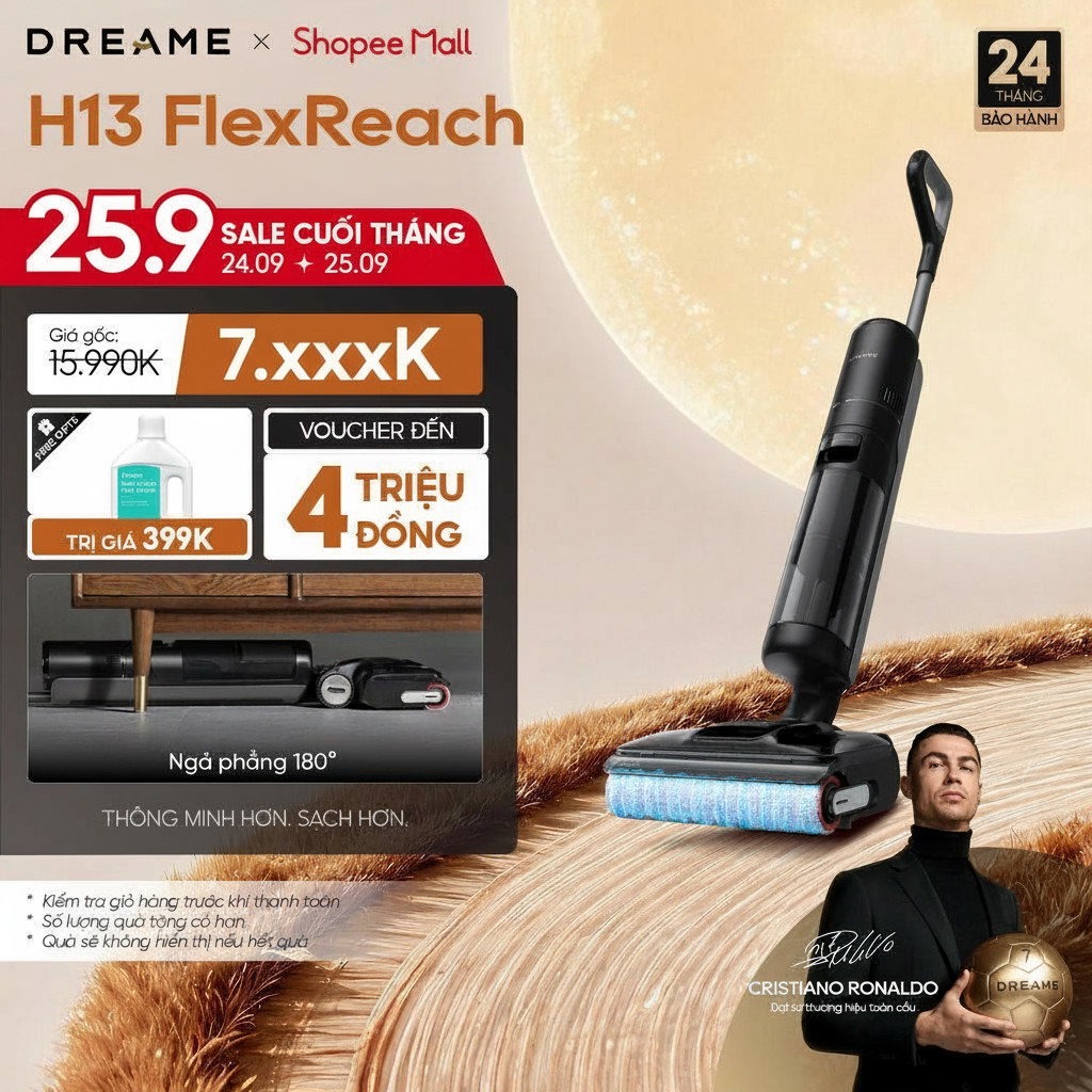 Dreame H13 FlexReach/H12 FlexReach/H13 Dual FlexReach/H13S FlexReach Máy hút bụi lau sàn không dây |