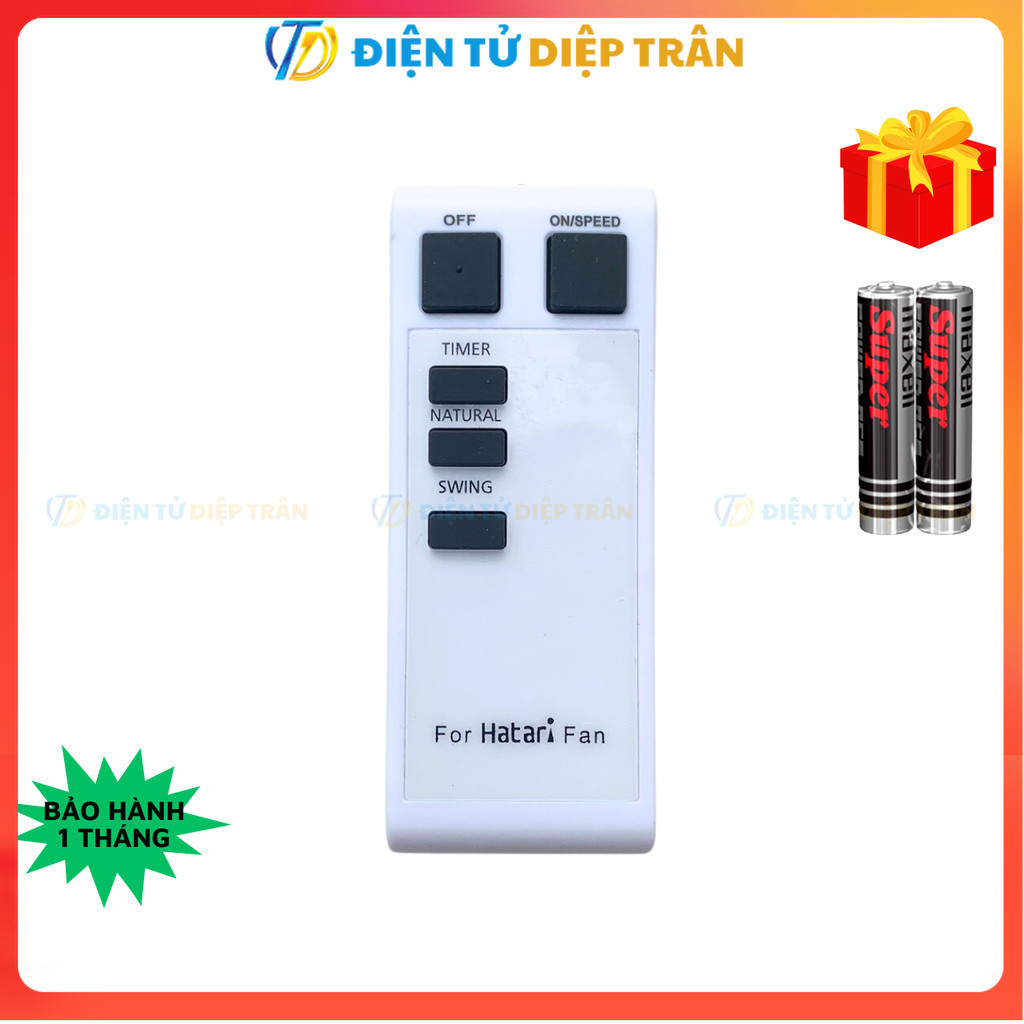Remote điều khiển quạt HATARI Fan Mã 01, điều khiển quạt HATARI Fan - Tặng kèm pin -  TT.Store_vn