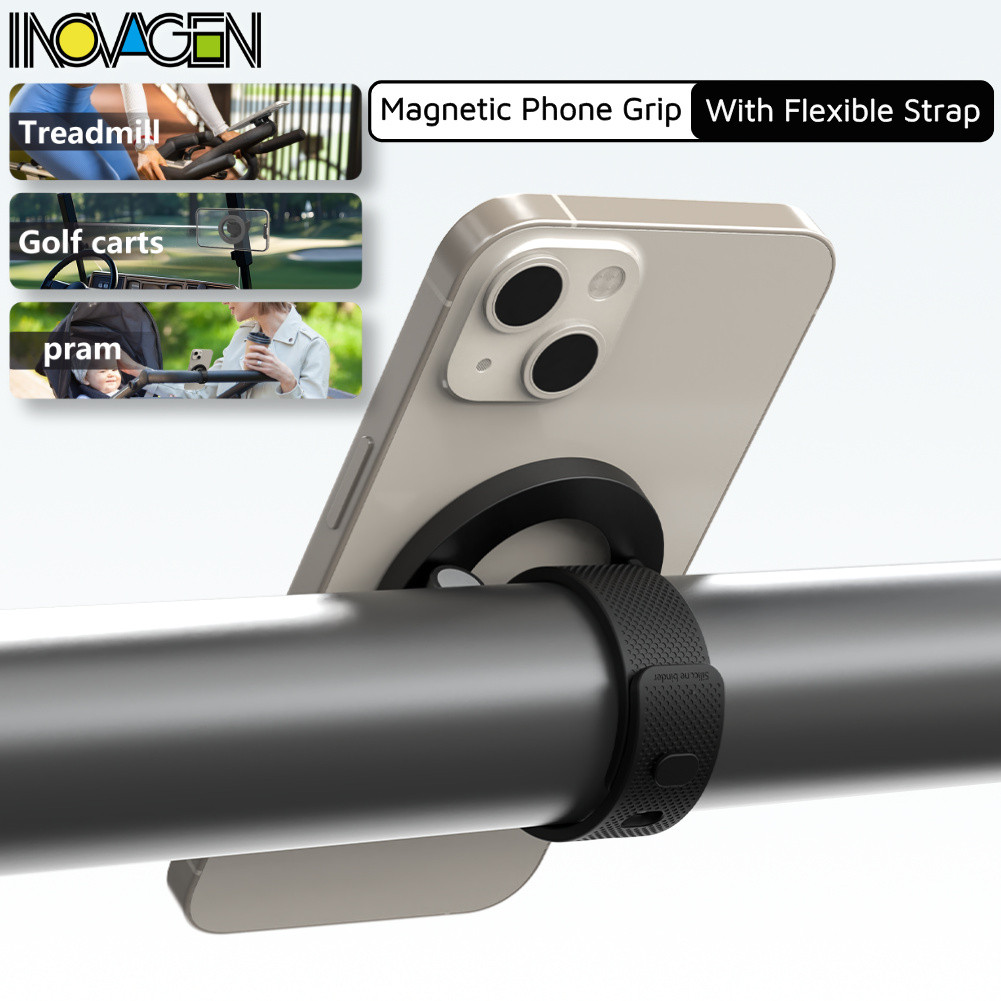 Giá đỡ điện thoại từ tính INOVAGEN có dây đeo linh hoạt bằng silicon, nam châm mạnh mẽ cho xe Golf P