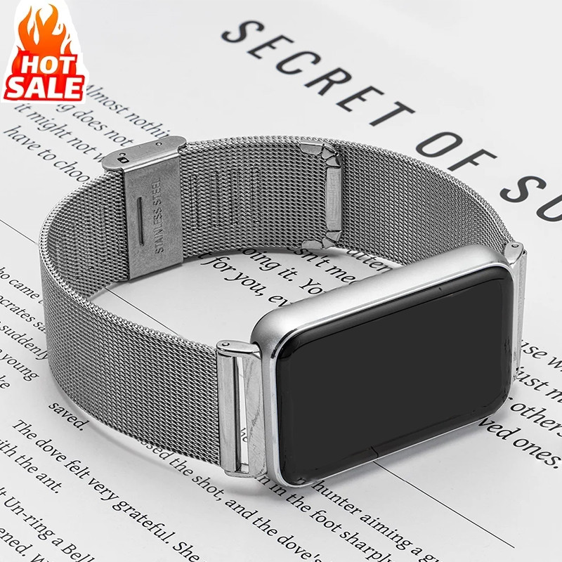 Dây Đeo Kim Loại Lưới Tương Thích Cho Samsung Galaxy Fit 3 Dây Đeo Đồng Hồ Cho Samsung Fit 3 Dây Đeo