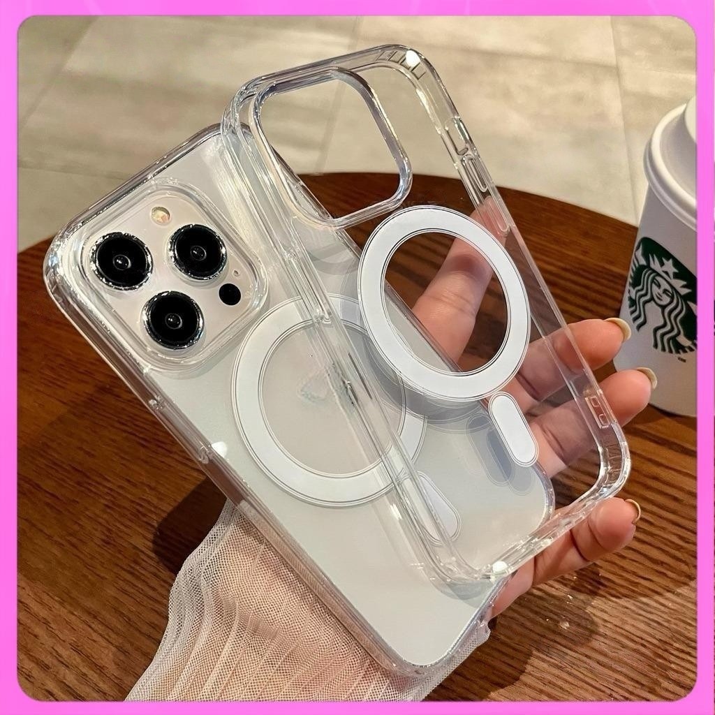 Ốp Sạc Không Dây Từ Tính Ốp lưng iPhone Cho Iphone 7 xs xr 11 12 13 14 15 16 Pro Max Plus Vỏ Cứng Ch