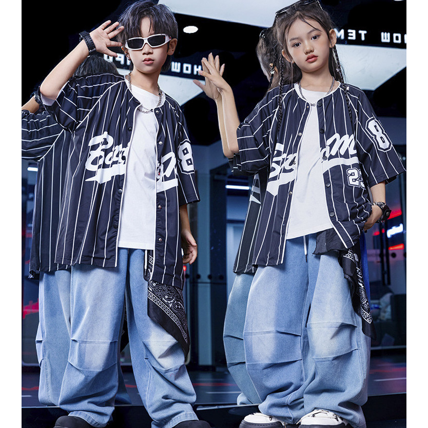 Áo Hip Hop Cho Bé Gái Đồ Nhảy Hiện Đại Bộ Tập Nhảy Cho Bé Trai Jazz Quần Nhảy Bộ Nhảy Zumba Đồ Nhảy 